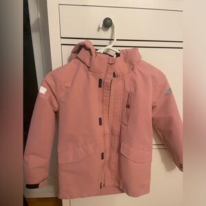 H&M Blush Pink Kids Raincoat with Hood
